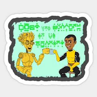 Doug & Warlock in the Morning Sticker